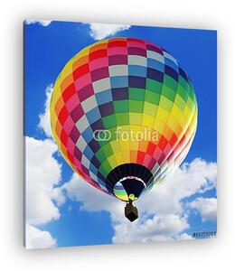 Hőlégballon mozaik mintával (vászonkép)