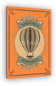 Hőlégballon vintage reklám (vászonkép)