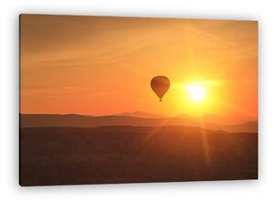 Naplemente hőlégballonnal, Cappadocia (vászonkép)