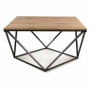 Silver A IV dohányzóasztal, artisan tölgy / fekete