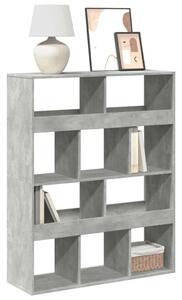 VidaXL Könyvespolc - 10 Rekeszes - Betonszürke - 100x33x125,5cm
