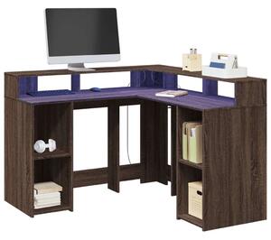 VidaXL Sarok Íróasztal - Barna Tölgy - 130x130x91 cm