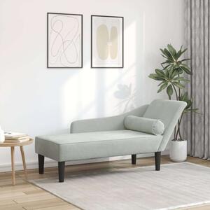 VidaXL Heverő - Világoszürke Bársony - 141cm