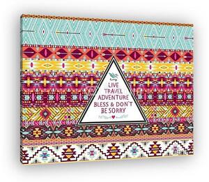 Hipster zökkenőmentes aztec minta geometrikus elemekkel (vászonkép)