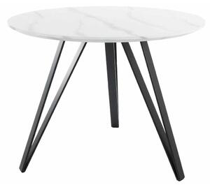Tetis étkezőasztal, 100 cm átmérő, márvány / fekete