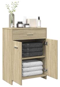 VidaXL sonoma tölgy színű forgácslap fürdőszobaszekrény 60x33x80 cm