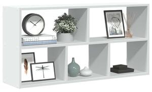 Vidaxl Fali Polc - 6 Rekeszes - Fehér - 100x25x50 cm