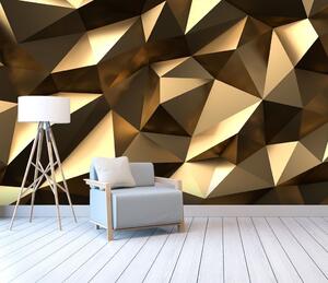 Fotótapéta Csillogó geometrikus absztrakció barna színben, Geometriai 3D fotótapéta, Népszerű fotótapéta, u17249 - Tapeko.hu