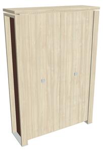 Verno+ S magas gardrób 140 x 46 x 210 cm, akác / barna