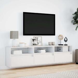 VidaXL Falra Szerelhető TV Szekrény - Fehér - 180 cm