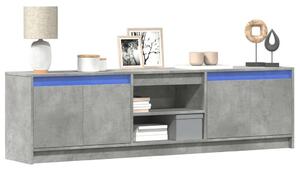 VidaXL LED-es TV Szekrény - Beton Szürke - 180 cm