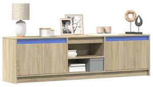 VidaXL TV-szekrény Sonoma Tölgy - 180 cm LED-es