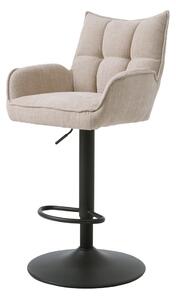 Krémszínű állítható magasságú bárszék szett 2 db-os Marilla – Unique Furniture