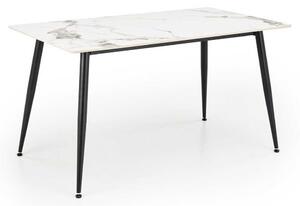 Webster étkezőasztal 140 cm, márvány / fekete