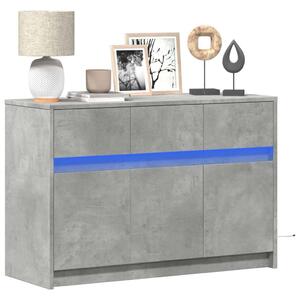 VidaXL TV-szekrény - Beton Szürke - 91x34x61 cm