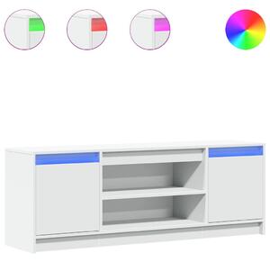 VidaXL LED-es TV-szekrény - Fehér - 140cm