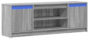 VidaXL szürke sonoma színű szerelt fa LED-es TV-szekrény 139,5x34x50cm