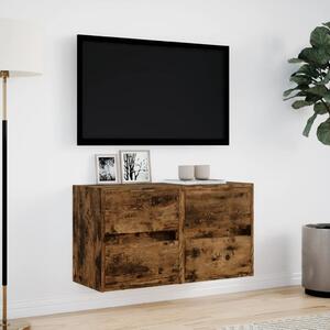 VidaXL Fali TV Szekrény Szett - Füstös Tölgy - 2 db - 41x31x45 cm