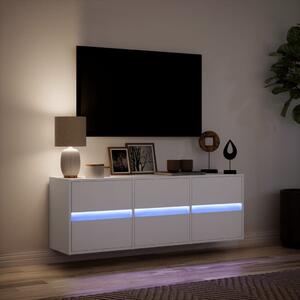 VidaXL LED-es TV Szekrény - Fehér - 130cm