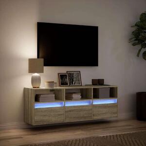 VidaXL Falra Szerelhető TV Szekrény - Sonoma Tölgy - 130 cm