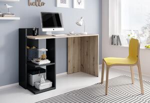 PACO 1 íróasztal, 120x87,5x52, tölgy artisan/antracit