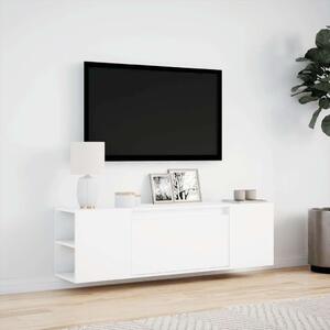 VidaXL TV-szekrény - Falra szerelhető - Fehér - 135cm