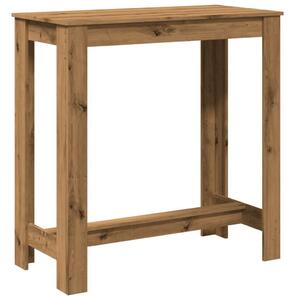 VidaXL kézműves tölgy színű szerelt fa bárasztal 102 x 50 x 103,5 cm