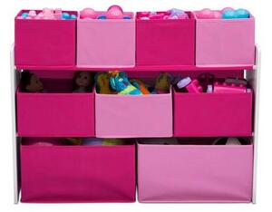 Nagy méretű gyerek tároló 9 dobozzal rózsaszín