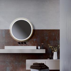 VANITY LED világító fali tükör, matt arany, kerek