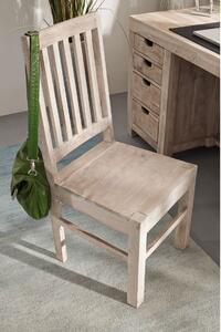 Massziv24 - WHITE WOOD szék, 6 szett, festett akác