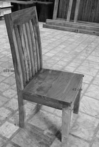 Massziv24 - KOLINS szék 6 szett, akác, mézszínű