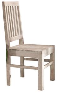 Massziv24 - WHITE WOOD szék, 6 szett, festett akác