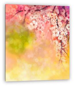 Cseresznye virágok - japán cseresznye - Sakura (vászonkép)