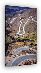 Út a Purmamarca színes hegyén, Jujuy Argentínában (vászonkép)