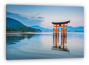 A Floating Torii kapu Miyajima-ban, Japánban (vászonkép)