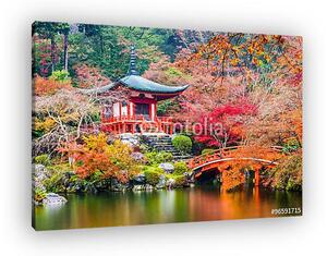 Kyoto, Japán a Daigoji-templomban ősszel. (vászonkép)