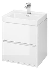 Cersanit Crea - függő szekrény mosdóval 50cm, fehér fényű, S924-002 + K114-005
