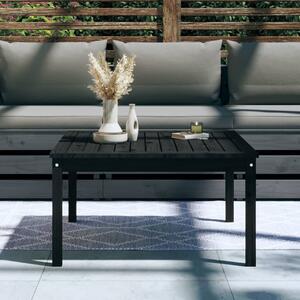 VidaXL fekete tömör fenyőfa kerti asztal 82,5 x 82,5 x 45 cm