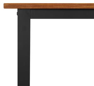 VidaXL tömör akácfa kerti asztal U-alakú lábakkal 140 x 80 x 75 cm