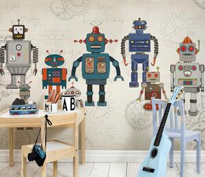 Fotótapéta Egy robot karikatúrája, Modern fotótapéta, Modern fotótapéta, u46535 - Muralas.hu
