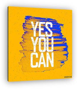 Yes You Can Sárga pape (vászonkép)