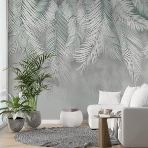 Fotótapéta Elegáns fehér pálmalevelek mintája, Modern fotótapéta, Modern fotótapéta, u48556v3 - Muralas.hu