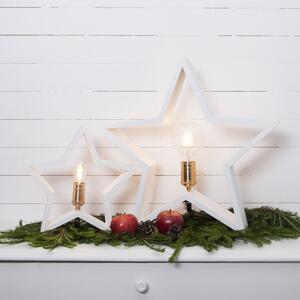 Fehér fénydekoráció karácsonyi mintával Lysekil – Star Trading