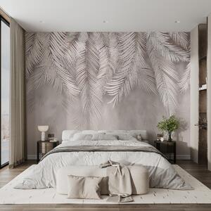 Fotótapéta Elegáns pálmalevelek bézs háttéren, Modern fotótapéta, Modern fotótapéta, u48556v5 - Muralas.hu