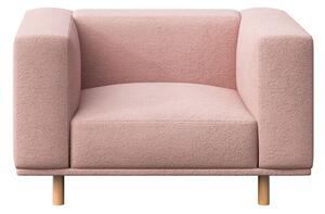 Rózsaszín buklé relaxációs fotel Kukumo – Ame Yens