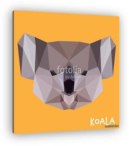 Poligonális koala háttér (vászonkép)