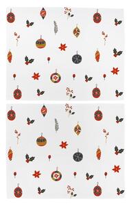 Textil tányéralátét szett karácsonyi mintával, 2 db-os 35x45 cm Lets Go Decorate – Butter Kings