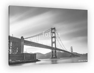 Golden Gate Bridge fekete-fehér (vászonkép)