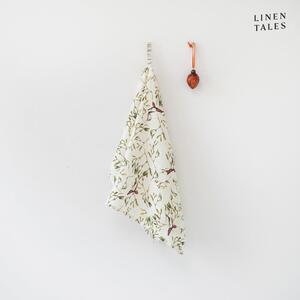Len konyharuha karácsonyi mintával 45x65 cm – Linen Tales