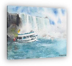 A Niagara vízesésnél (vászonkép)